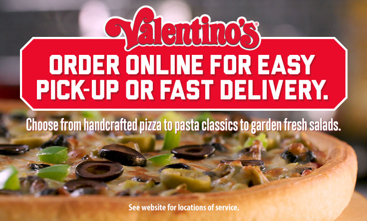 entusiasme Soaked asiatisk Valentino's - Award-winning pizza, pasta, salad, and breadsticks